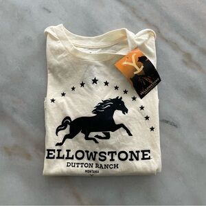 NWT Dutton Ranch Cream T-Shirt size L